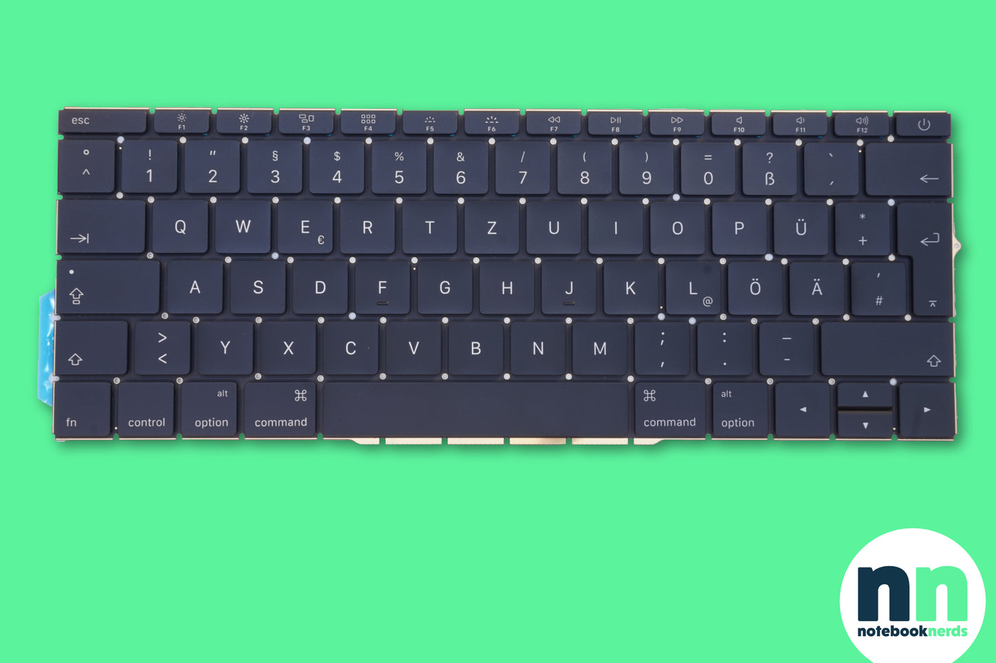 Tastatur / Keyboard deutsch für MacBook Pro 13 A1708 (2016-2017) mit Beleuchtung